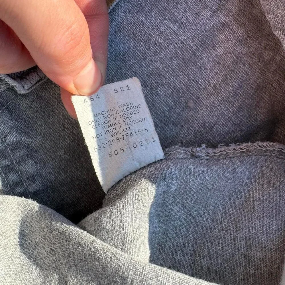 Vintage 80s Levi's 505-0261 Gray Stone USA Made‎ Denim Jeans